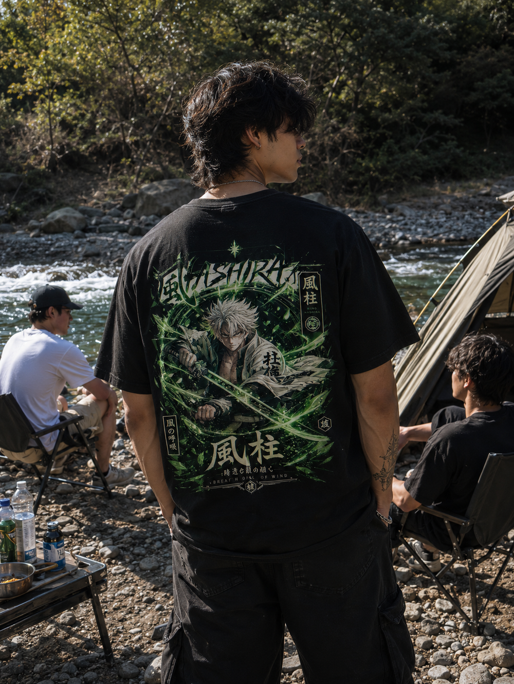 Sukuna-Inspired Anime T-Shirt — Green Cursed Energy Graphic Tee