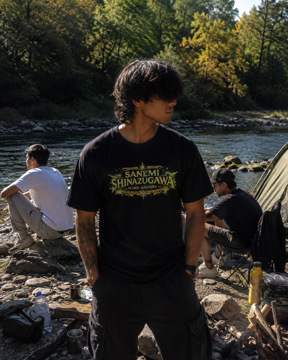 Sukuna-Inspired Anime T-Shirt — Green Cursed Energy Graphic Tee