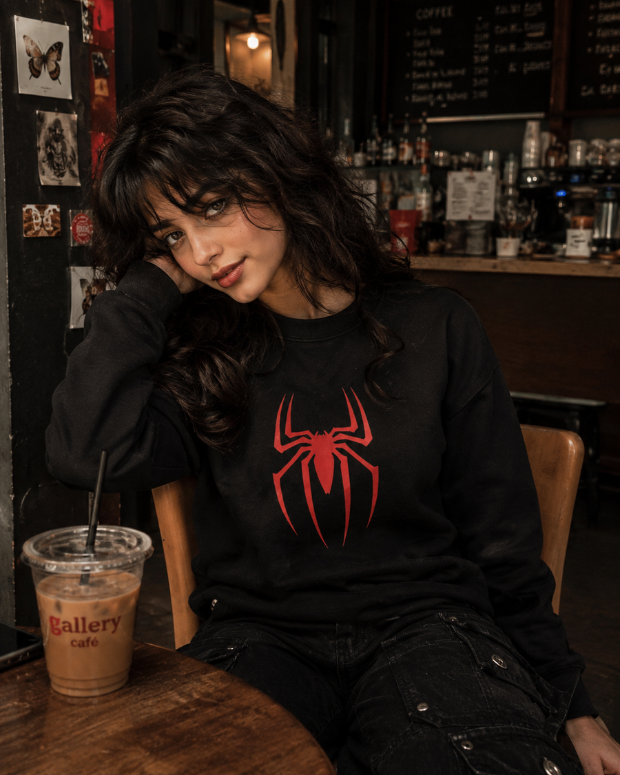 Spider-Man Hunting Graphic Crewneck Sweatshirt