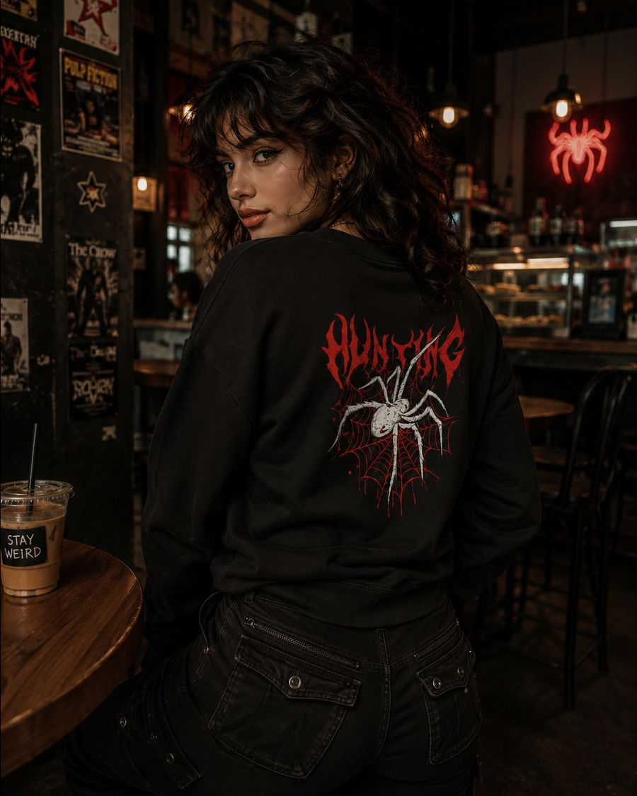 Spider-Man Hunting Graphic Crewneck Sweatshirt