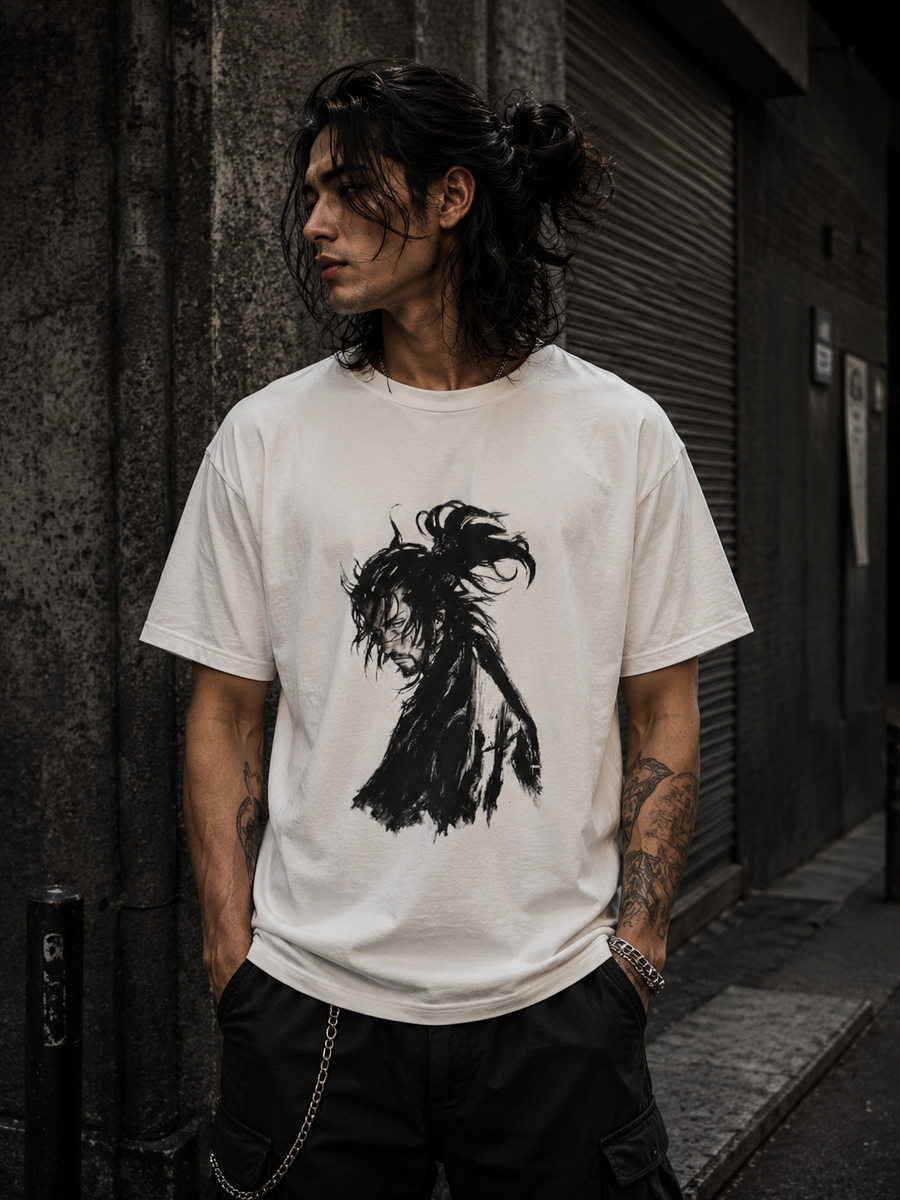 Miyamoto Musashi Vagabond Manga Illustration T-Shirt