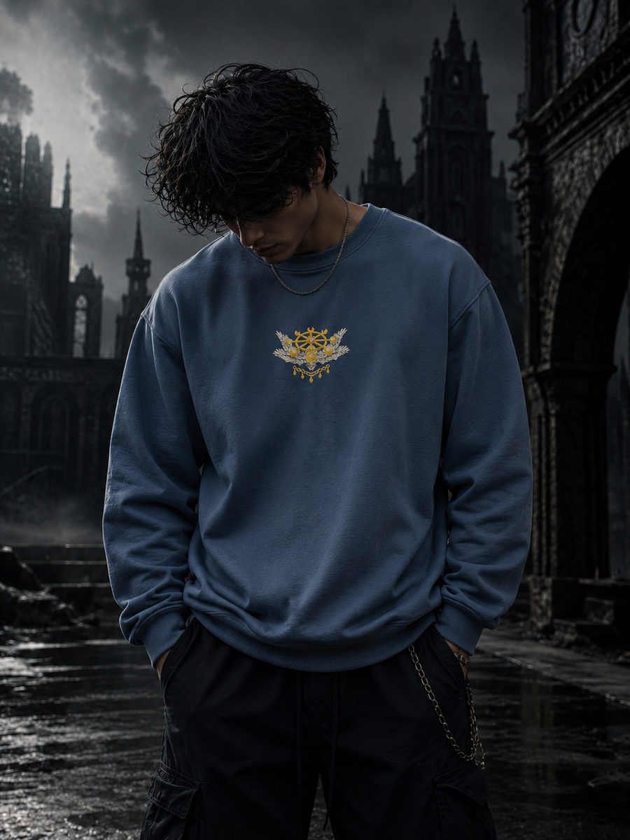 Mahoraga Divine General Kanji Back Print Crewneck